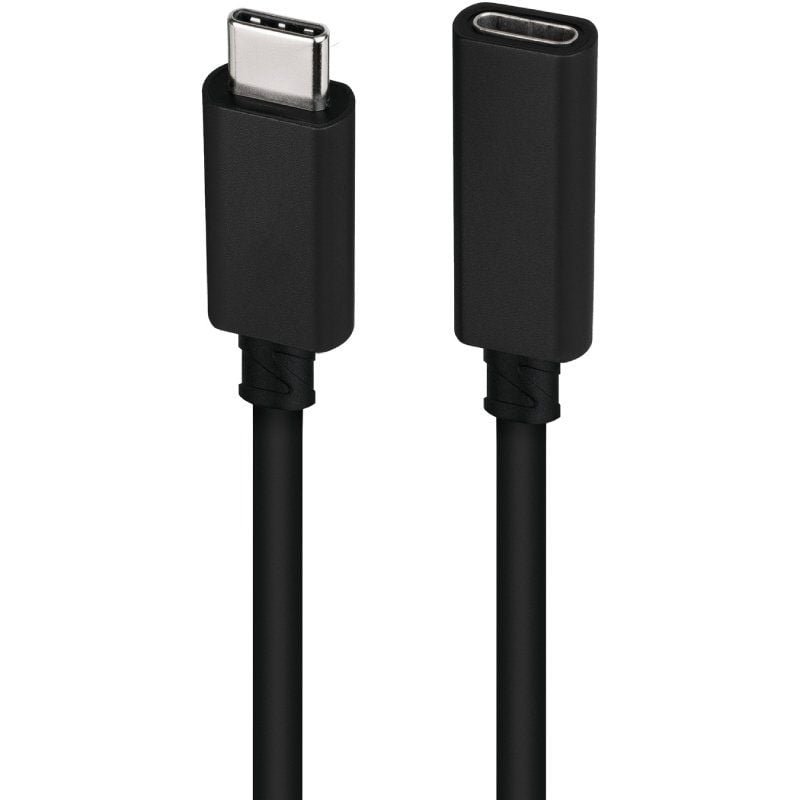 Cable Alargador USB Tipo-C 3.2 Nanocable 10.01.4500/ USB Tipo-C Macho - USB Tipo-C Hembra/ 50cm/ Negro - изображение 3