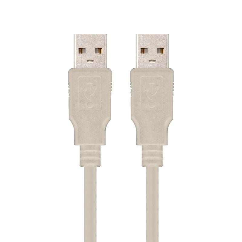 Cable USB 2.0 Nanocable 10.01.0302/ USB Macho - USB Macho/ 1m/ Beige - изображение 2