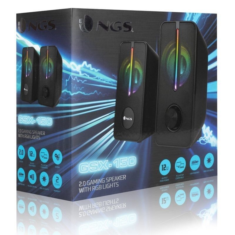 Altavoces NGS GSX-150/ 12W/ 2.0/ Negros - изображение 4