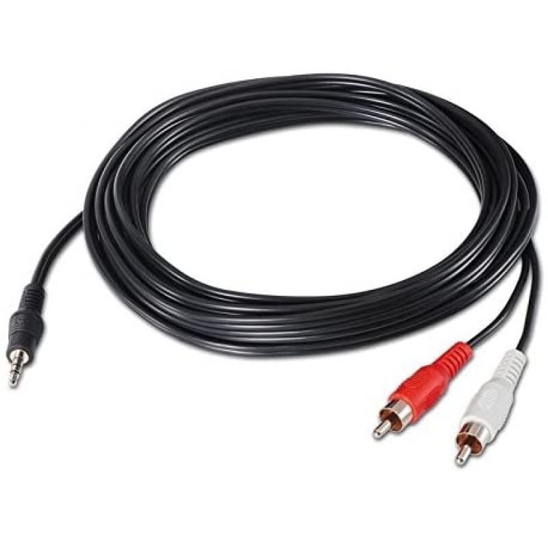 Cable Estéreo Nanocable 10.24.0310/ Jack 3.5 Macho - 2x RCA Macho/ 10m/ Negro - изображение 5