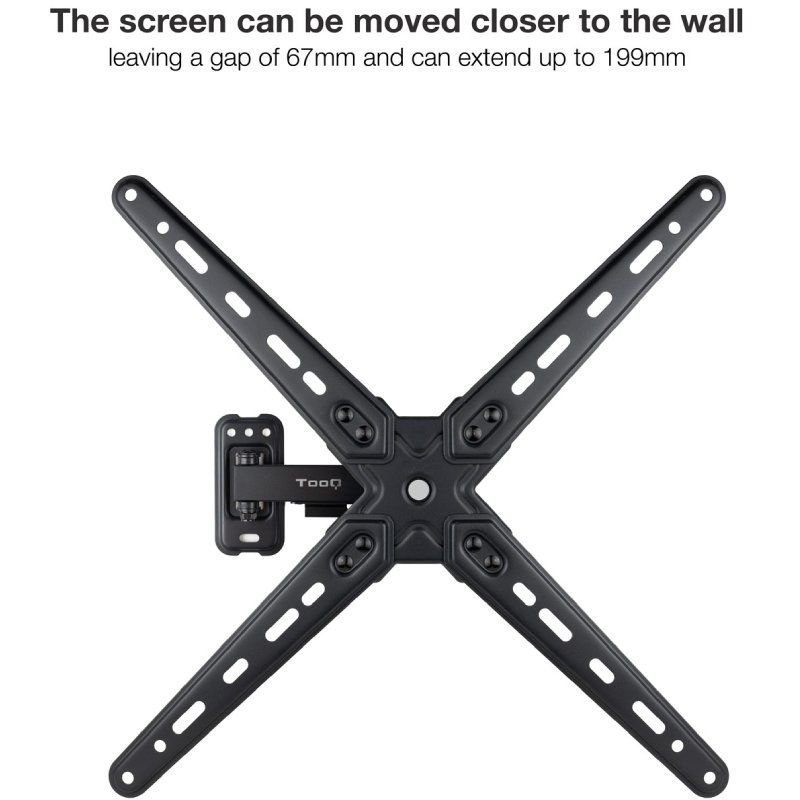 Soporte de Pared Extensible/ Giratorio/ Inclinable TooQ LP1355TN-B para TV de 13-55"/ hasta 25kg - изображение 4