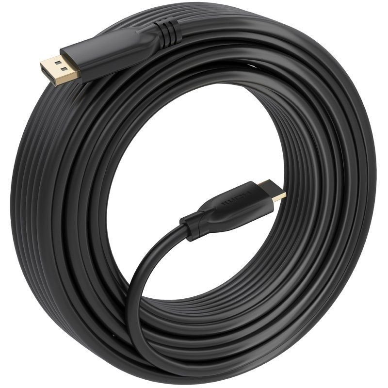 Cable Conversor Aisens A125-0922/ DisplayPort Macho - HDMI 4K Macho/ 10m/ Negro - изображение 2