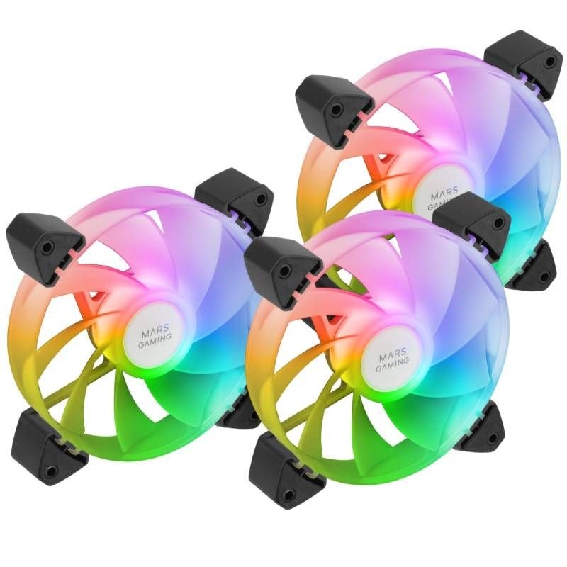 Pack 3 Ventiladores Invertidos Mars Gaming MF-3AR/ 12cm/ ARGB - изображение 2