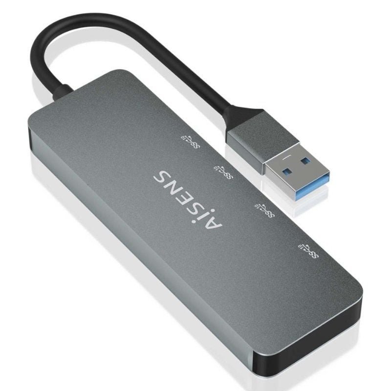 Hub USB 3.2 Aisens A106-0696/ 2xUSB/ 2xUSB Tipo-C/ Gris - изображение 2