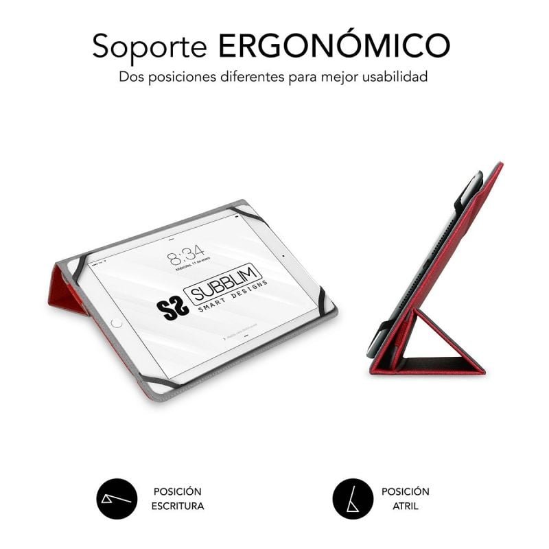 Funda Subblim Freecam para Tablets de 10.1"-11"/ Roja - изображение 3