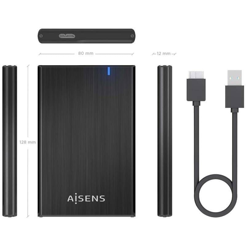 Caja Externa para Disco Duro de 2.5" Aisens ASE-2528B/ USB 3.1 - изображение 4