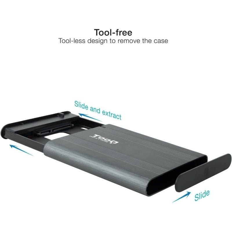 Caja Externa para Disco Duro de 2.5" TooQ TQE-2503G/ USB 3.1/ Sin Tornillos - изображение 3