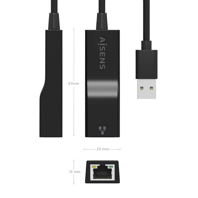 Adaptador USB 3.0 - RJ45 Aisens A106-0766/ 1000Mbps - изображение 4