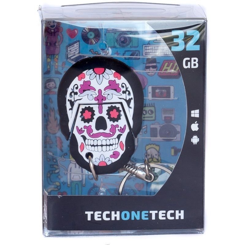 Pendrive 32GB Tech One Tech Calavera Pinky USB 2.0 - изображение 4