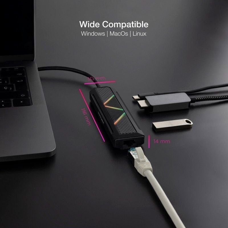 Docking USB Tipo-C Nanocable 10.16.0501/ 2xUSB/ 1xUSB Tipo-C PD/ 1xHDMI/ 1xRJ45/ Negro - изображение 4