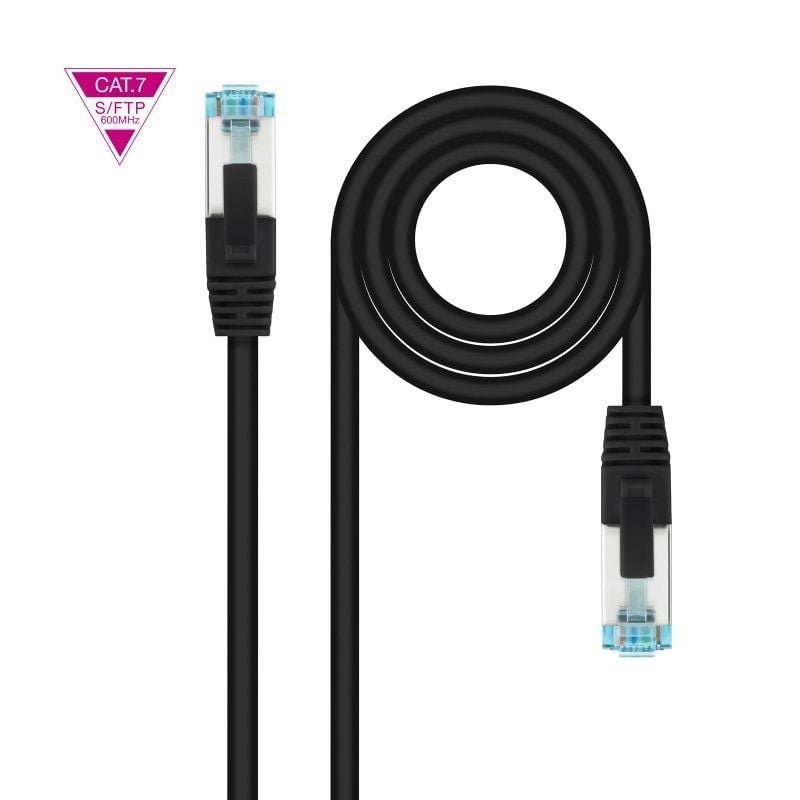 Cable de Red RJ45 SFTP Nanocable 10.20.1702-BK Cat.7/ 2m/ Negro - изображение 2
