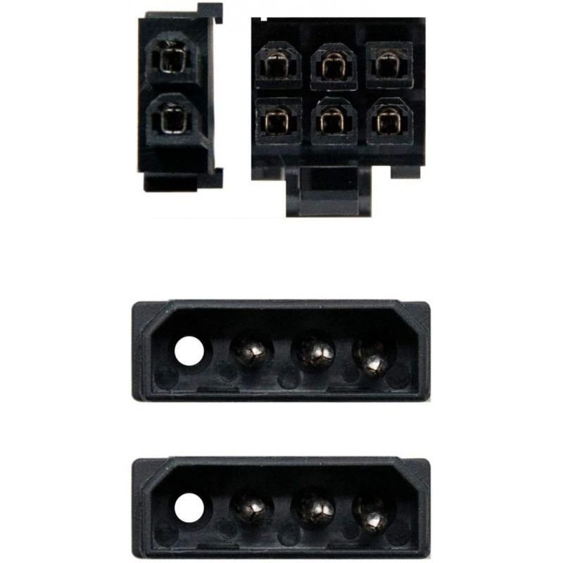 Cable Alimentación Tarjeta Gráfica Aisens A131-0165/ 2x Molex Macho - Molex 6+2 PIN Macho/ Hasta 54W/ 20cm - изображение 4