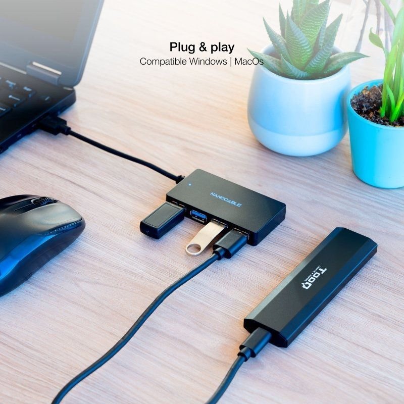 Hub USB 3.0 Nanocable 10.16.4403/ 4xUSB - изображение 4