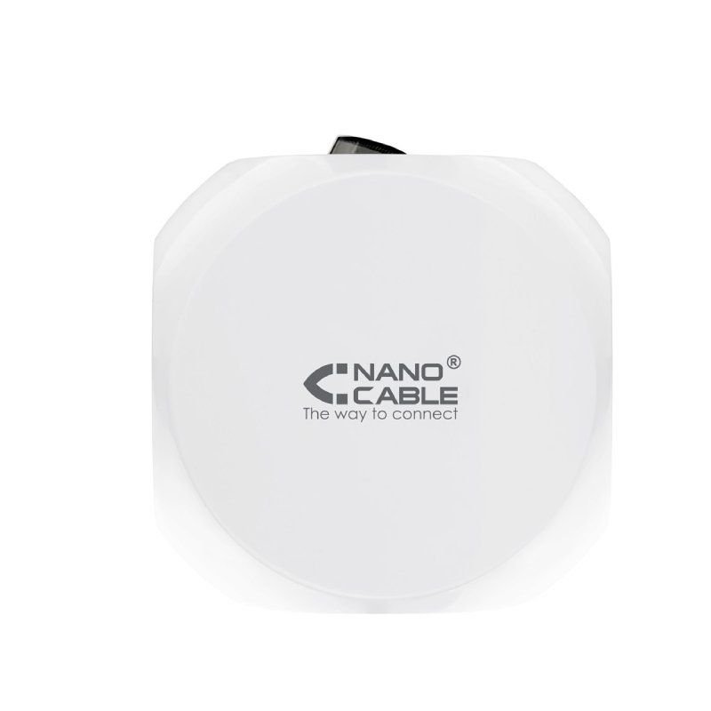 Regleta Nanocable 10.37.0001/ 3 Tomas de corriente/ 2 USB - 2 USB Tipo-C/ Cable 1.4m/ Blanca - изображение 4