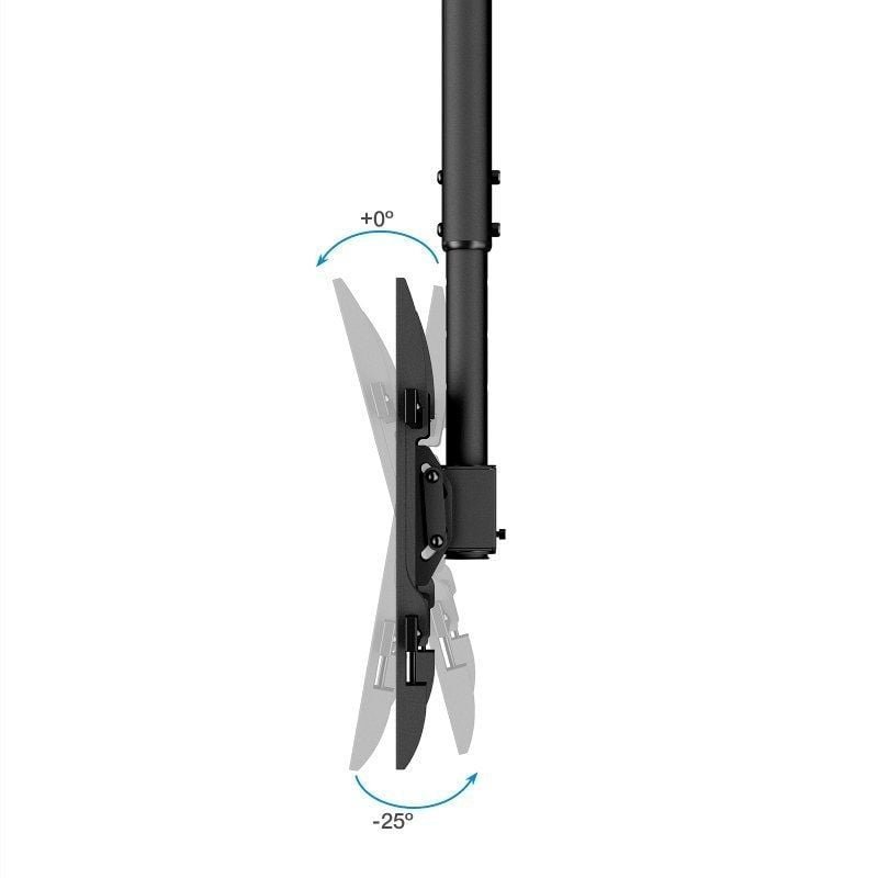 Soporte de Techo Giratorio/ Inclinable/ Nivelable TooQ LPCE1186TSLI-B para TV de 43-86"/ hasta 60kg - изображение 4