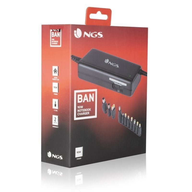 Cargador de Portátil NGS BAN/ 90W/ Manual/ 11 Conectores/ Voltaje 12-20V - изображение 4