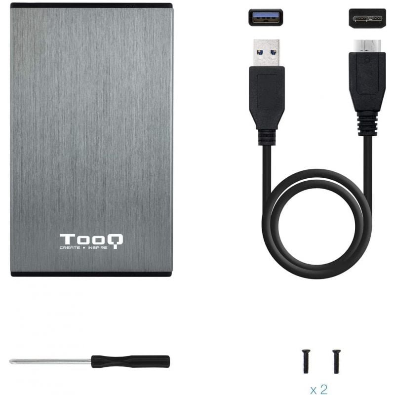 Caja Externa para Disco Duro de 2.5" TooQ TQE-2527G/ USB 3.1 - изображение 4