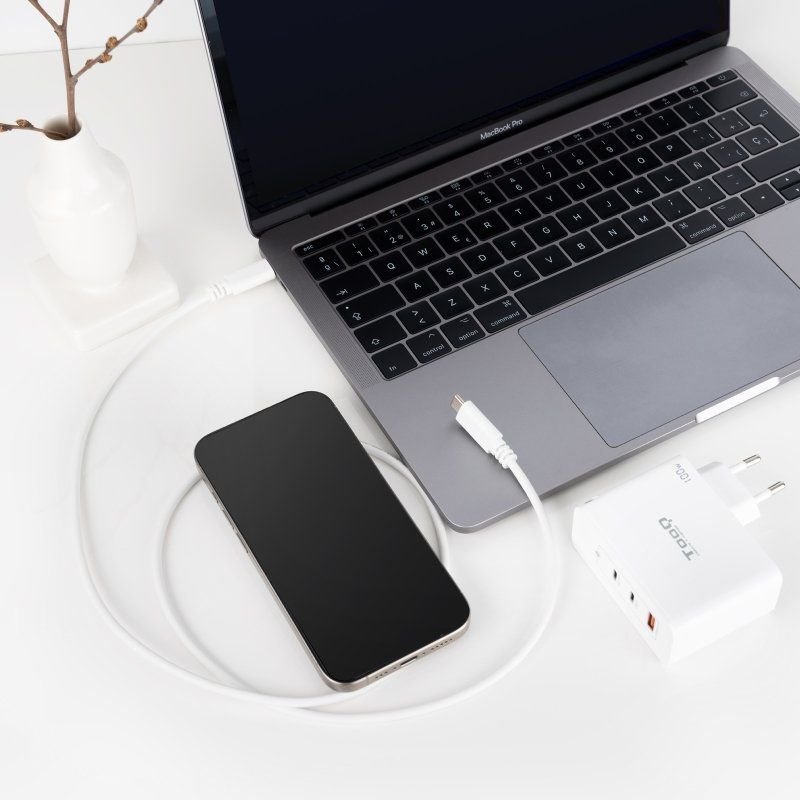 Cable USB 2.0 Tipo-C Nanocable 10.01.2301-L150-W/ USB Tipo-C Macho - USB Tipo-C Macho/ 480Mbps/ 1.5m/ Blanco - изображение 4
