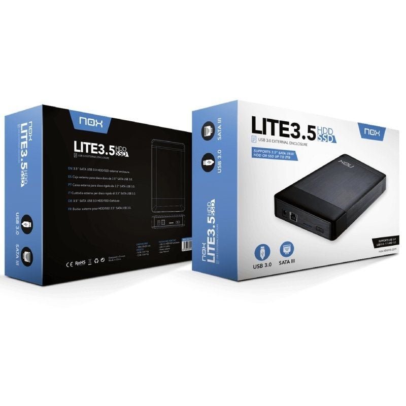 Caja Externa para Disco Duro de 3.5" Nox Lite 3.5''/ USB 3.0 - изображение 4