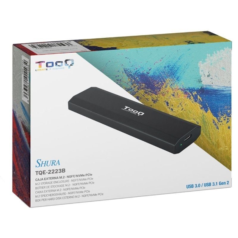 Caja Externa para Disco SSD M.2 NVMe TooQ TQE-2223B/ USB 3.2/ Sin tornillos - изображение 5