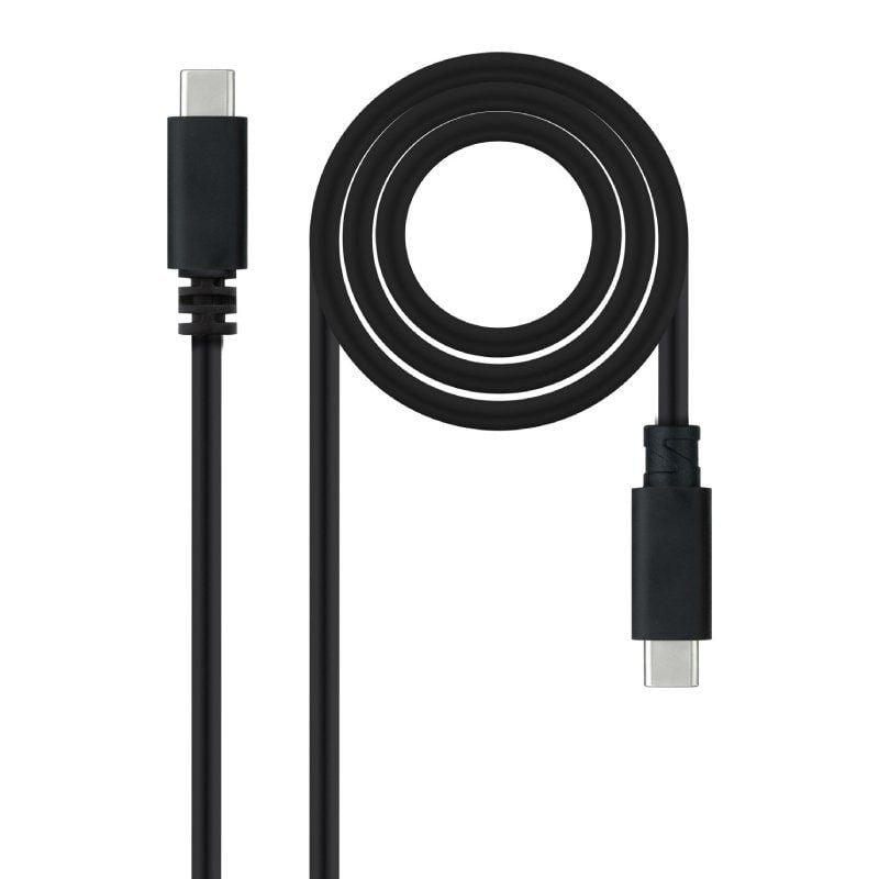 Cable USB 2.0 Tipo-C Nanocable 10.01.2301-L150/ USB Tipo-C Macho - USB Tipo-C Macho/ 480Mbps/ 1.5m/ Negro - изображение 2