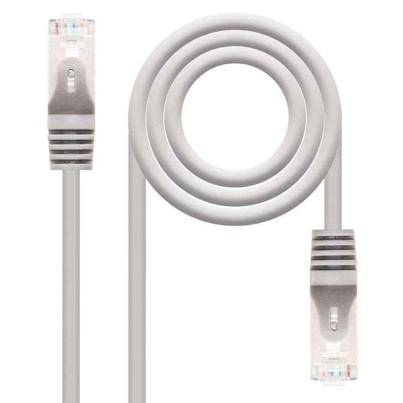 Cable de Red RJ45 FTP Nanocable 10.20.0801/ Cat.6/ 1m/ Gris - изображение 2