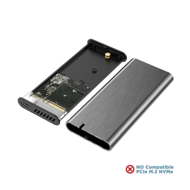 Caja Externa para Disco SSD M.2 SATA Aisens ASM2-007GRY/ USB 3.1 Gen1/ Sin Tornillos - изображение 3