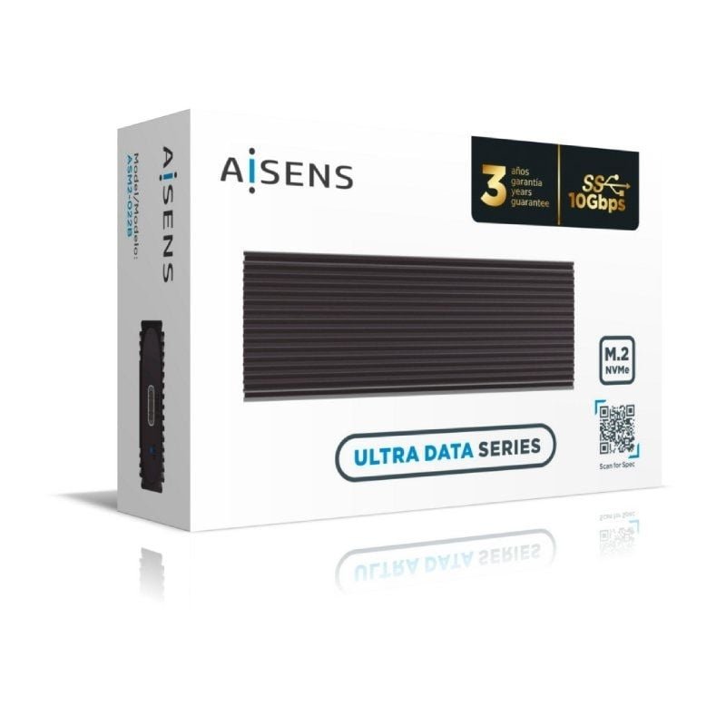 Caja Externa para Disco SSD M.2 NVMe Aisens ASM2-022B/ USB 3.2/ Sin tornillos - изображение 5