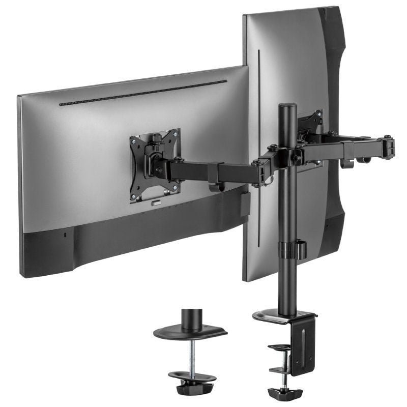 Soporte de Mesa para 2 Monitores o TV Aisens DT32TSR-149/ Giratorio/ Inclinable/ hasta 9kg - изображение 3