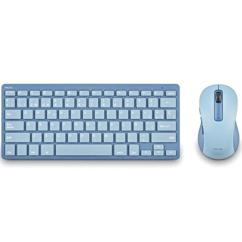 Teclado y Ratón Inalámbricos NGS Fantasy Kit Blue/ Azul - изображение 3