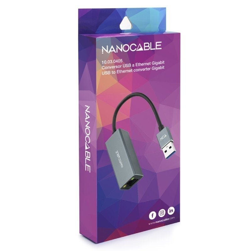 Adaptador USB 3.0 - RJ45 Nanocable 10.03.0405/ 1000Mbps - изображение 3