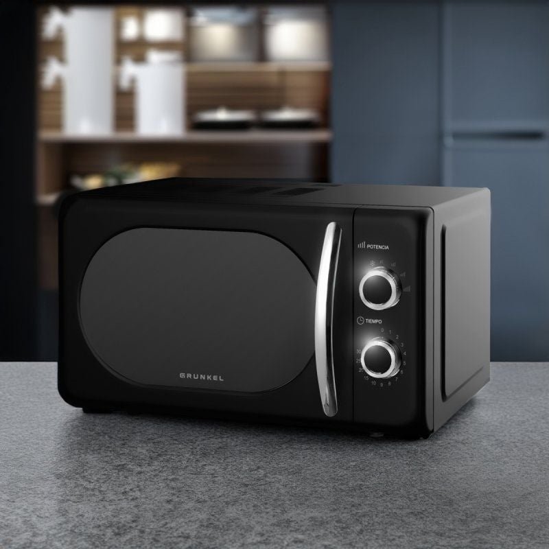 Microondas Grunkel Vintage MW-20NEGRO/ 700W/ Capacidad 20L/ Negro - изображение 2