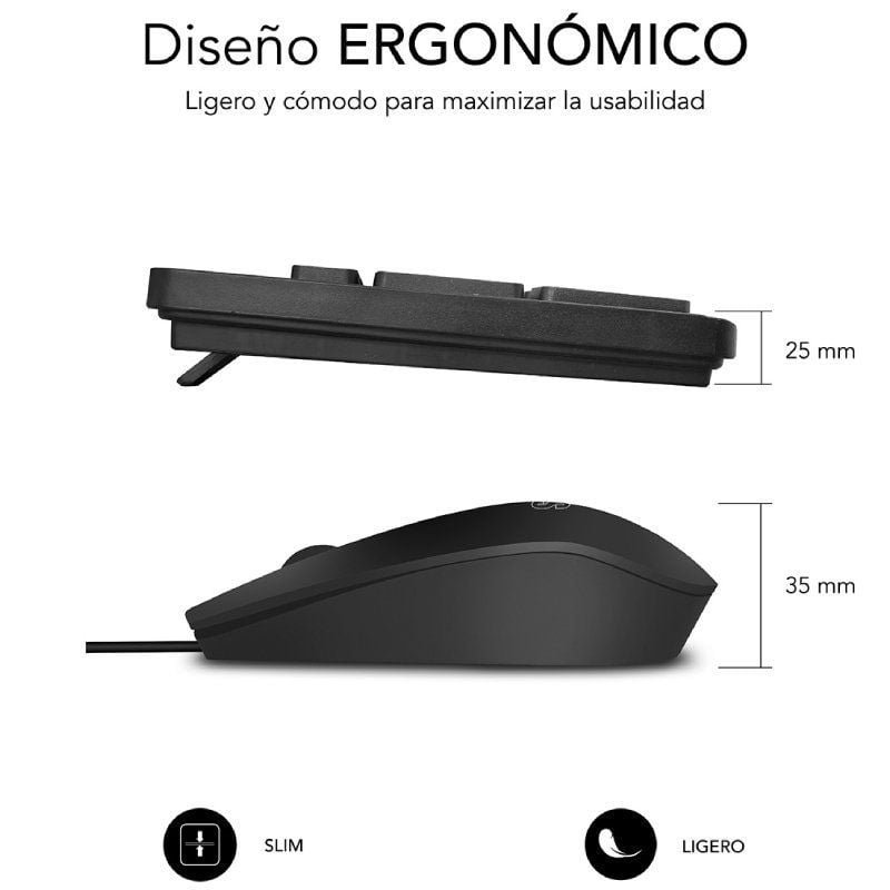 Teclado y Ratón Subblim Combo Business Slim CSSK01 - изображение 2