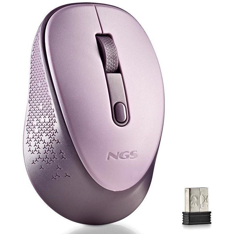 Ratón Inalámbrico NGS Dew Lilac/ Hasta 1600 DPI/ Lila - изображение 2