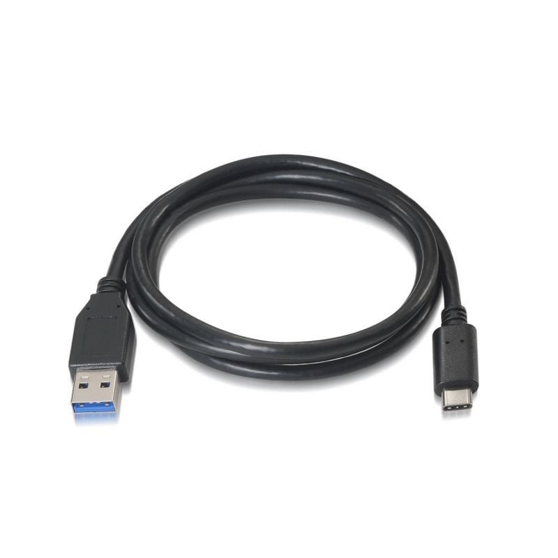 Cable USB 3.1 Tipo-C Aisens A107-0060/ USB Tipo-C Macho - USB Macho/ Hasta 27W/ 625Mbps/ 1m/ Negro - изображение 2