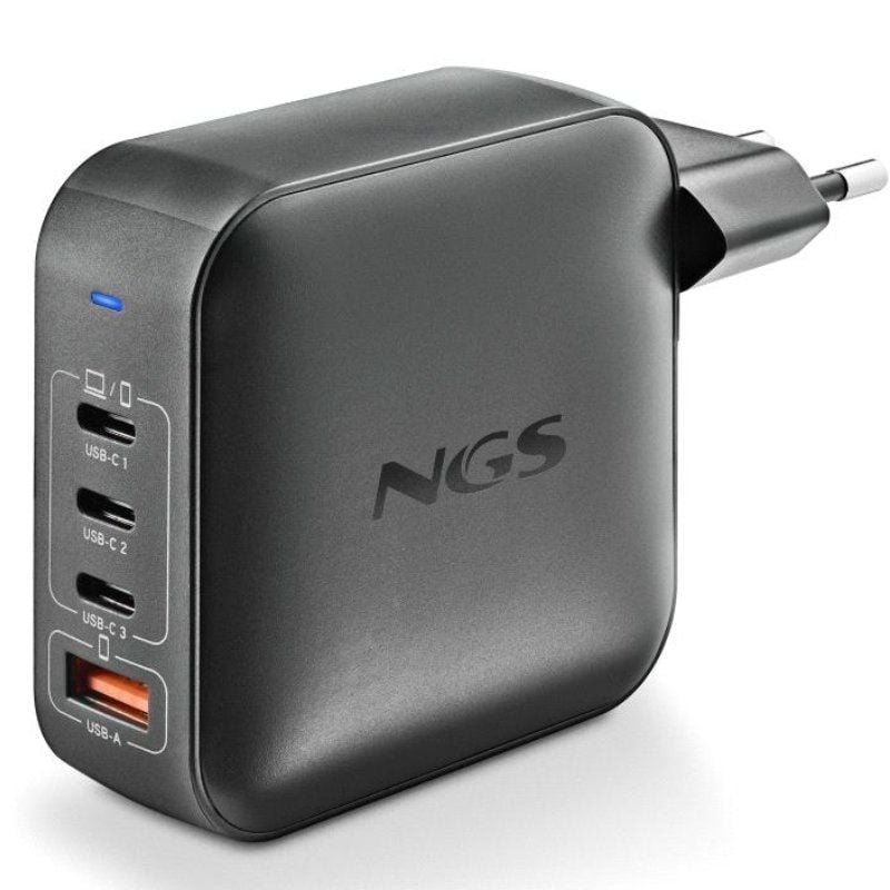 Cargador de Portátil GaN NGS BUD 165W/ 165W/ Automático/ Voltaje 5-21V - изображение 4