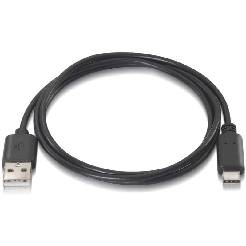 Cable USB 2.0 Tipo-C Aisens A107-0051/ USB Tipo-C Macho - USB Macho/ Hasta 9W/ 625Mbps/ 1m/ Negro - изображение 2