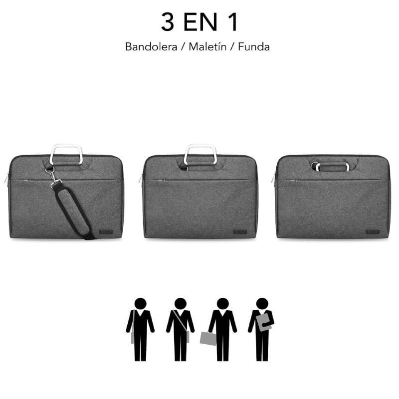 Maletín Subblim Business para Portátiles 13.3-14"/ Gris - изображение 5