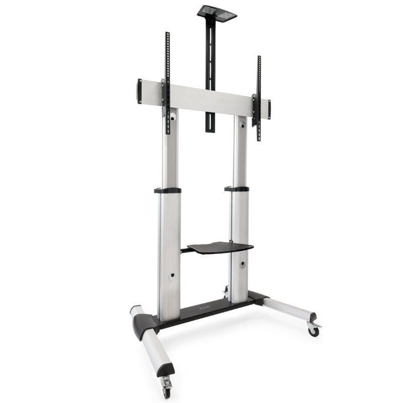 Soporte de Suelo Inclinable/ Ajustable con Ruedas TooQ FS20300M-B para TV de 60-100"/ hasta 100kg - изображение 2