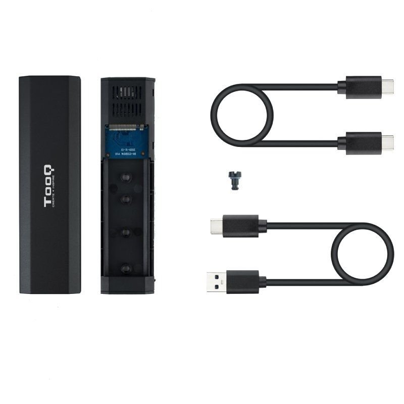 Caja Externa para Disco SSD M.2 NVMe TooQ TQE-2223B/ USB 3.2/ Sin tornillos - изображение 2
