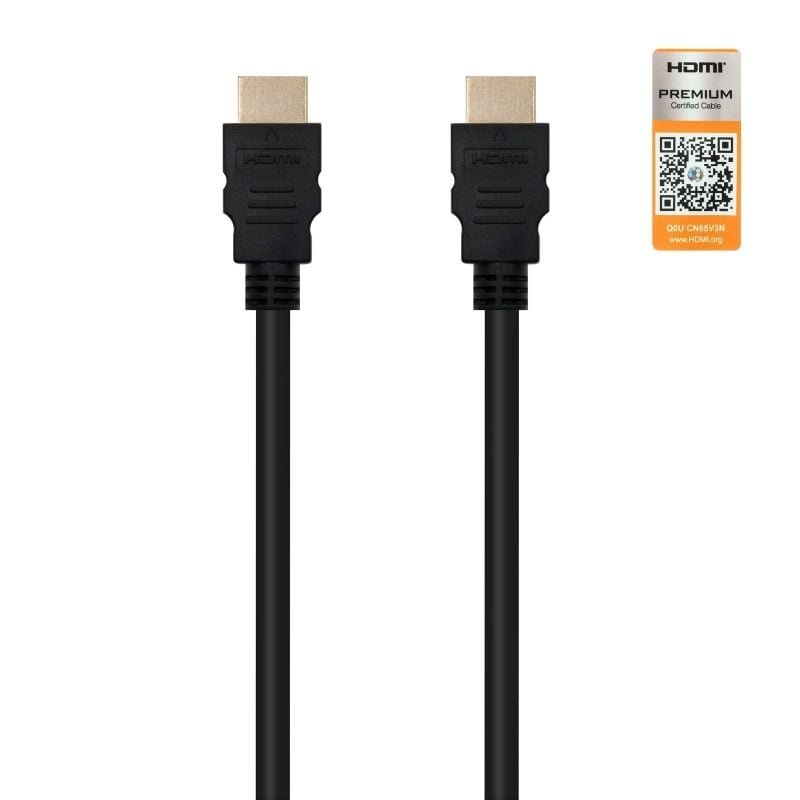 Cable HDMI 2.0 4K Nanocable 10.15.3602/ HDMI Macho - HDMI Macho/ 2m/ Certificado/ Negro - изображение 2