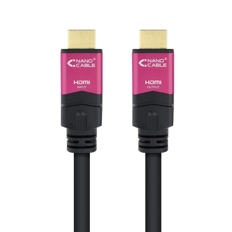 Cable HDMI 2.0 4K Nanocable 10.15.3715/ HDMI Macho - HDMI Macho/ 15m/ Negro - изображение 2
