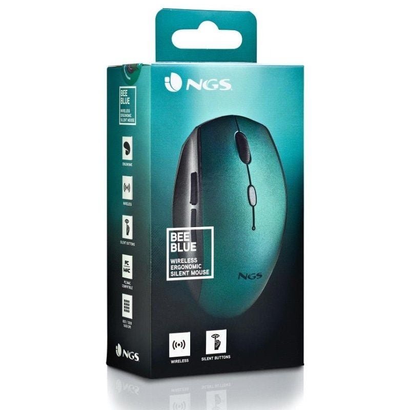 Ratón Inalámbrico NGS Bee Blue/ Hasta 1600 DPI/ Azul - изображение 5