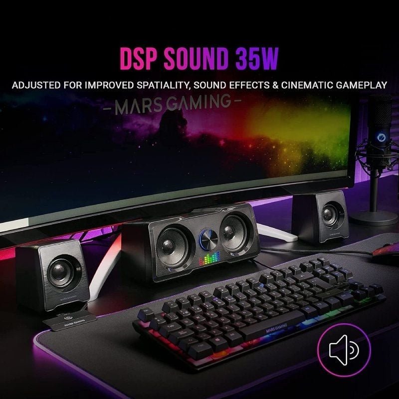 Altavoces Mars Gaming MS22/ 35W/ 2.2/ Negros - изображение 2