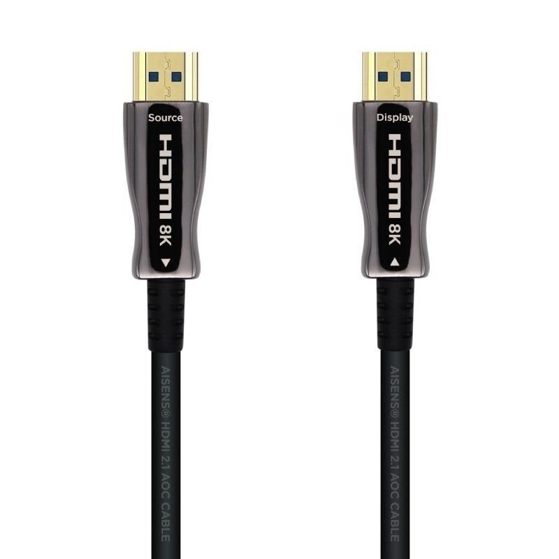 Cable HDMI 2.1 AOC 8K Aisens A153-0522/ HDMI Macho - HDMI Macho/ 60m/ Negro