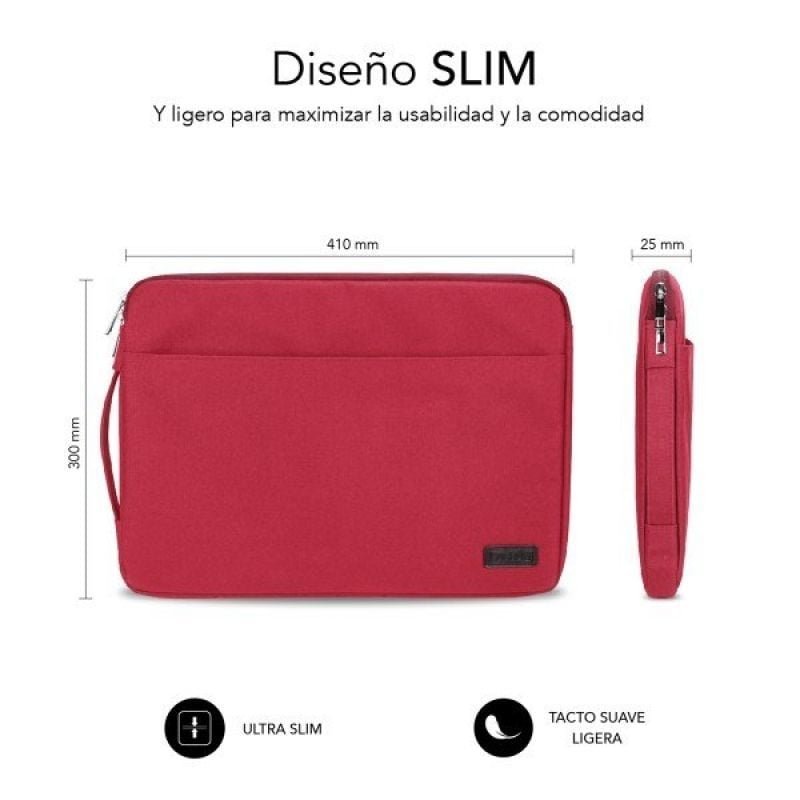 Funda Subblim Urban Laptop Sleeve para Portátiles hasta 15.6"/ Roja - изображение 2