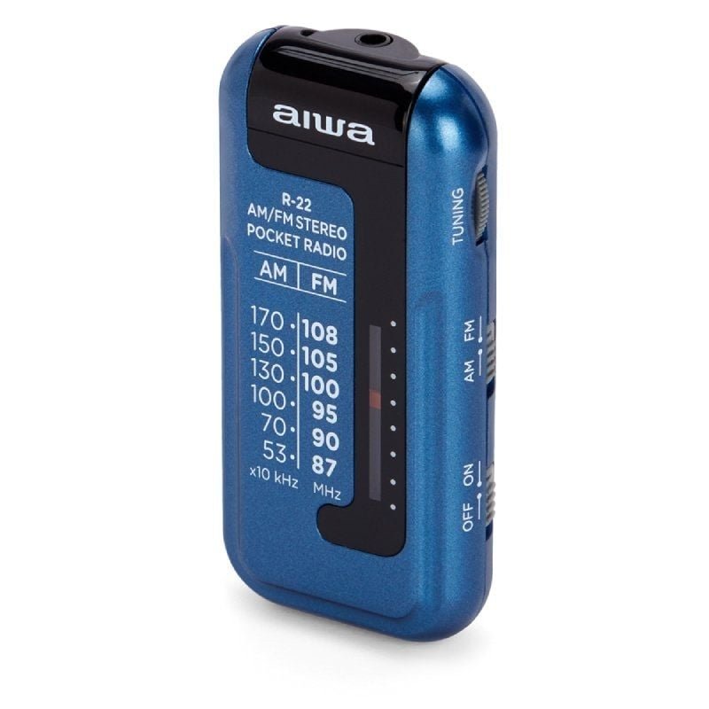 Radio Portátil Aiwa R-22BL/ con Batería/ a Pilas/ Azul - изображение 3