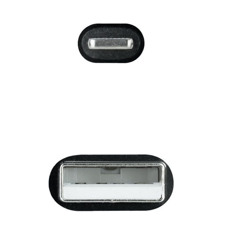 Cable USB 2.0 Lightning Nanocable 10.10.0401-COBK/ USB Macho - Lightning Macho/ 1m/ Negro - изображение 3