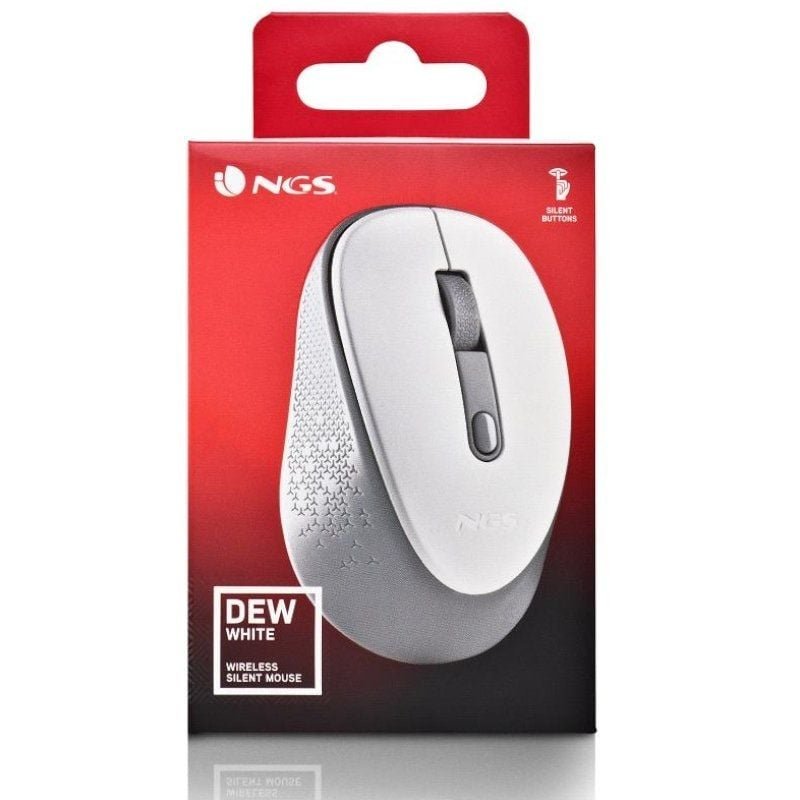 Ratón Inalámbrico NGS Dew White/ Hasta 1600 DPI/ Blanco - изображение 5