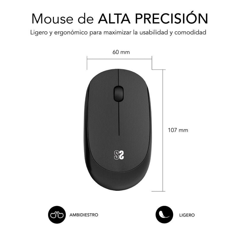 Ratón Inalámbrico Subblim Business Plus Silencioso/ Hasta 1200 DPI - изображение 2